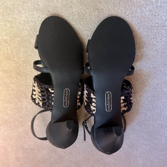 Comfortview New Black/Tan Sandals - Picture 4 of 4
